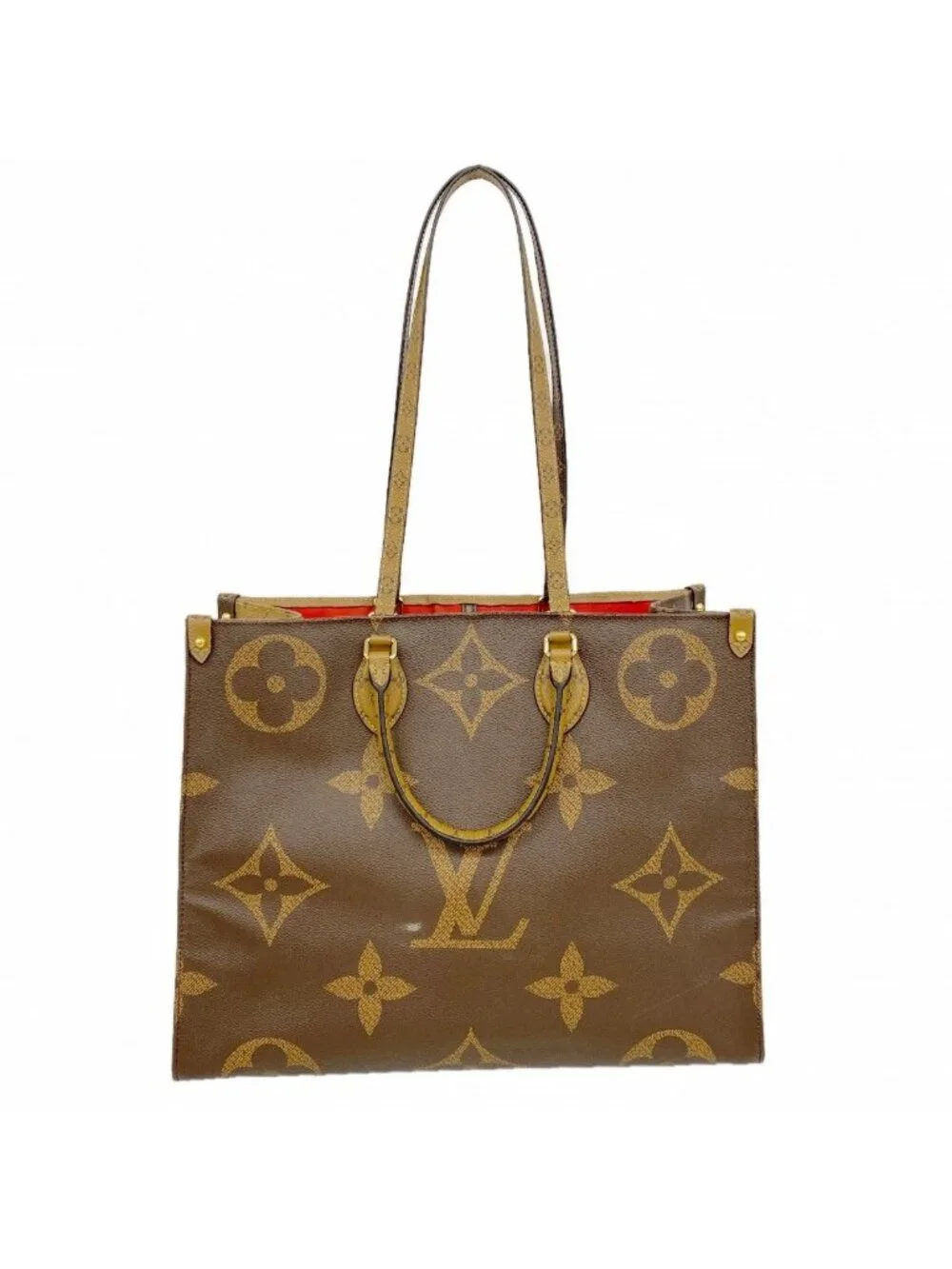 Louis Vuitton Tote Monogram Giant Reverse On The Go GM Brown 2-Way